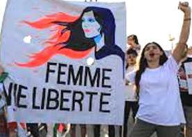 un rassemblement en soutien aux Iraniennes à Nice - Nice-Matin