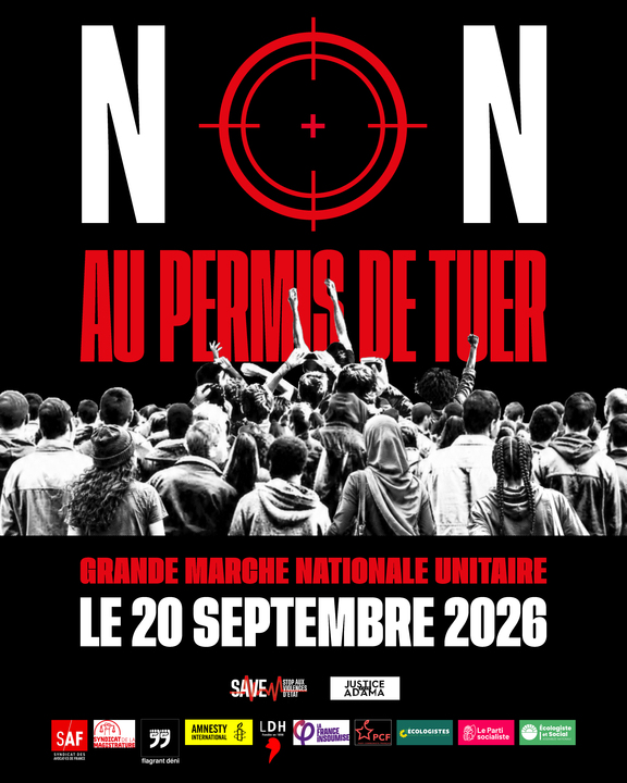 Grande marche nationale unitaire 20 septembre 2026