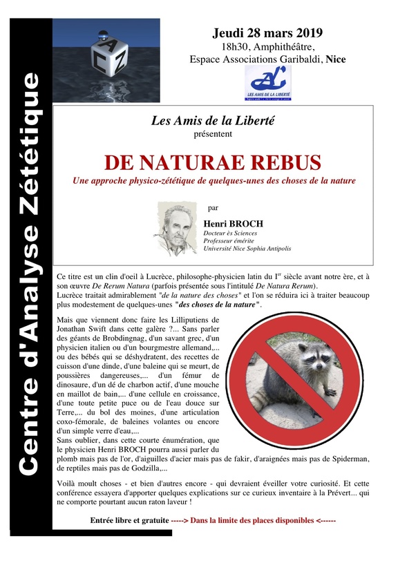 2019.03.28 Conf HB ADL De Naturae Rebus